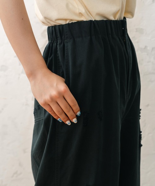 「eLur」 カーゴパンツ LARGE カーキ レディース_画像8