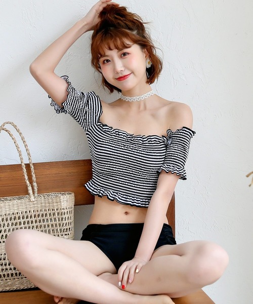 TeddyShop（テディショップ） 水着 レディース水着 オフショル風2WAY