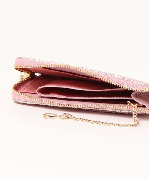 【LANVIN en Bleu】キーリング付きマルチケース メラニー キーリング付きマルチケース ピンクベージュ3