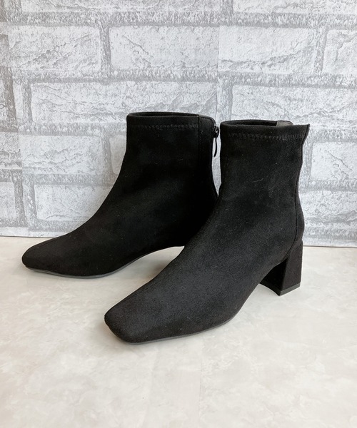 Noubel Voug Relax ブーツ バックジップ ストレッチ アンクル