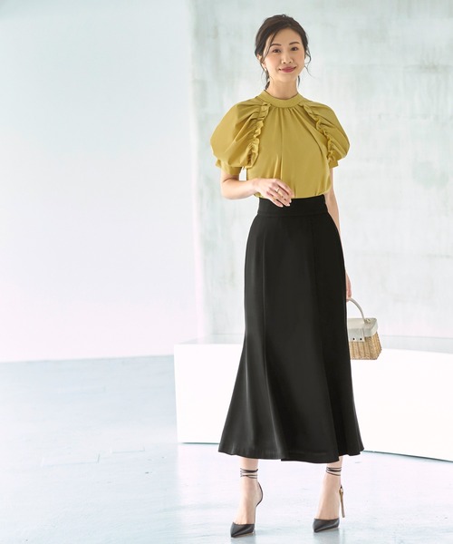 RUIRUE BOUTIQUE ブラウス シャツ 洗える ｜ スタンドカラー