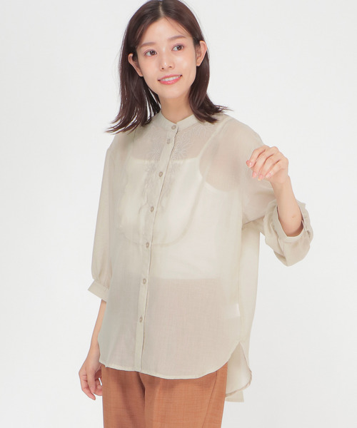極美品 希少 KENZO JUNGLE ケンゾー シアーシャツ ブラウス 花柄 総柄
