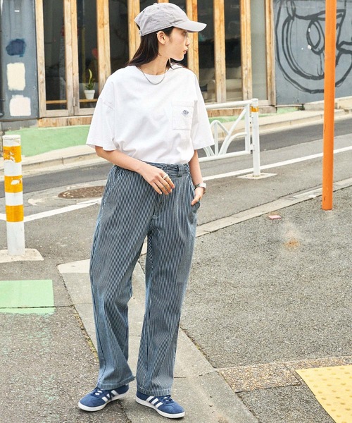 Dickies tシャツ Tシャツ Dickies/ディッキーズ ロゴ刺繍 ワイド
