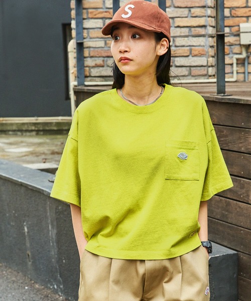 Dickies tシャツ Tシャツ Dickies/ディッキーズ ロゴ刺繍 ワイド