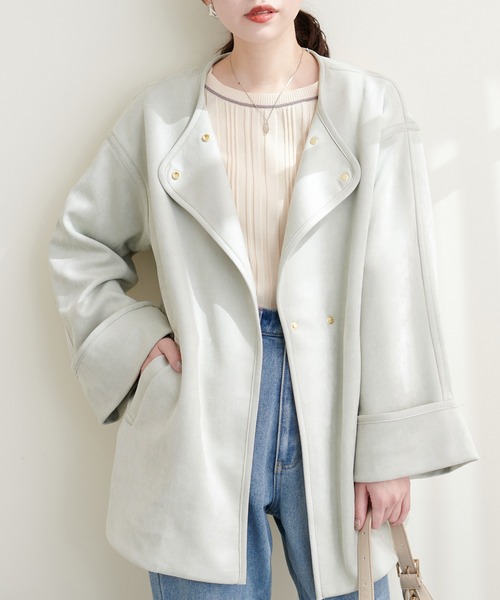 natural couture♡お上品ミドル丈トッパーコート お上品ミドル丈トッパーコート | natural couture(ナチュラル
