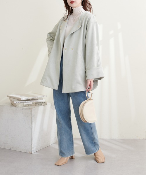 natural couture お上品ミドル丈トッパーコート : ZOZOTOWN