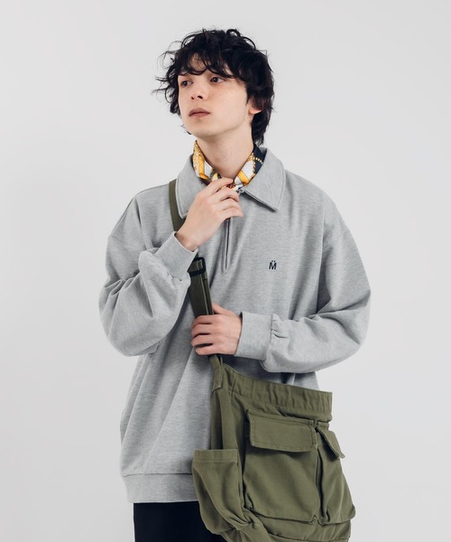 MUHET（ミュエータ） トレーナー スウェット ハーフジップスウェット