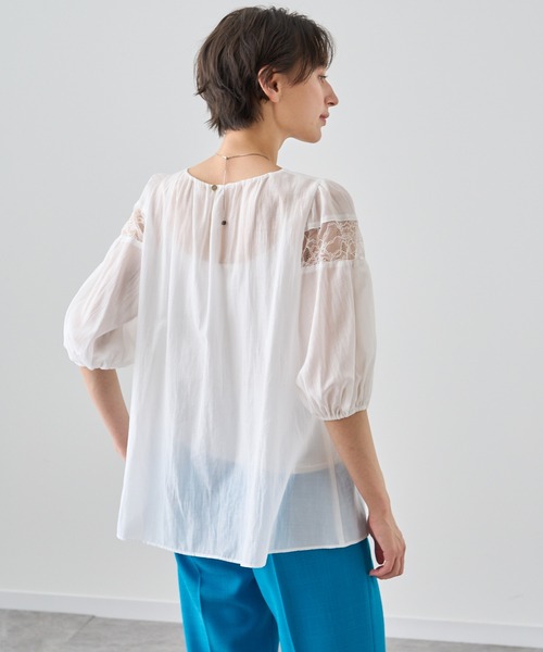 ※美品※【ANAYI】レースポロカットソーブラウス ANAYI（アナイ）の「バルファスレースポロ プルオーバー（T
