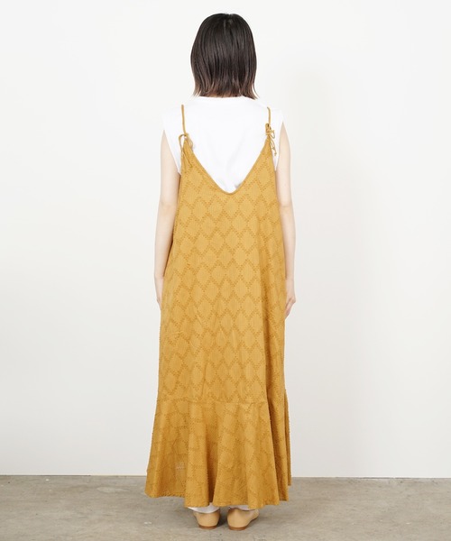 normment /ノーメント　ワンピース ワンピース normment/ノーメント cotton mosaic jacquard cami