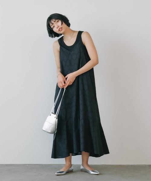 極美品⭐︎normmentノーメント　キャミソールワンピース　ロングワンピース 極美品⭐︎normmentノーメント キャミソールワンピース ロング