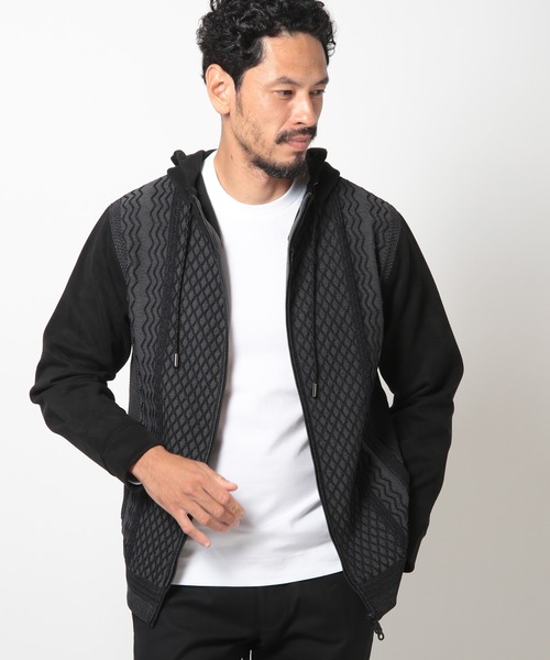 MEN'S BIGI（メンズビギ） パーカー ニットコンビパーカ メンズ