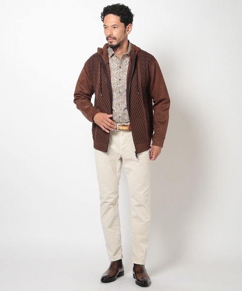 MEN'S BIGI（メンズビギ） パーカー ニットコンビパーカ メンズ