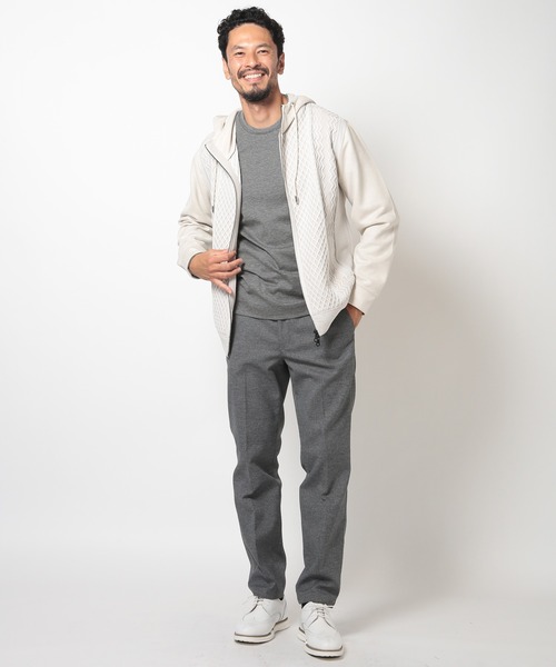 MEN'S BIGI（メンズビギ） パーカー ニットコンビパーカ メンズ