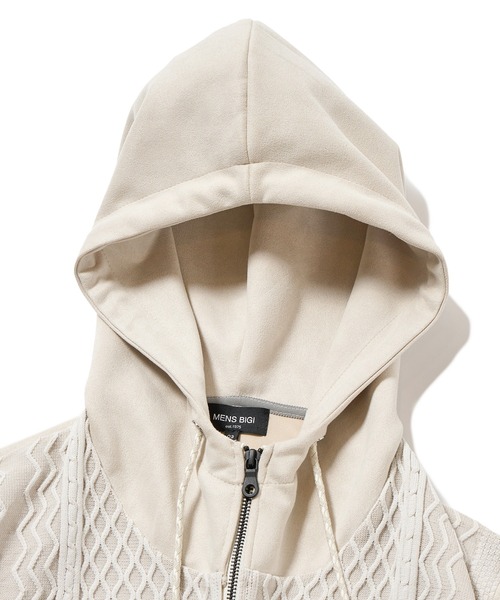 MEN'S BIGI（メンズビギ） パーカー ニットコンビパーカ メンズ