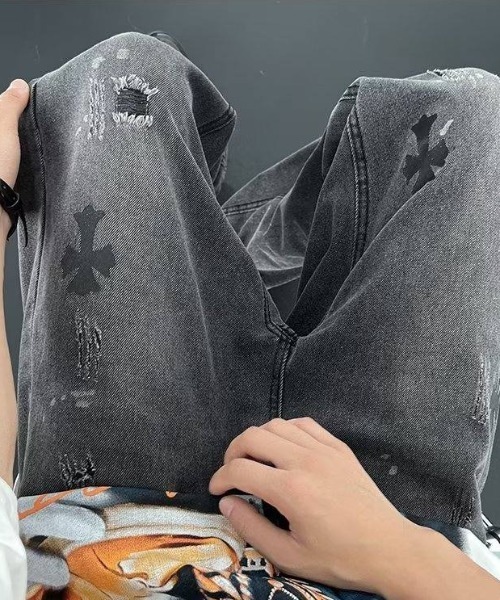 MGV（エムジーヴィー） ジーンズ ストリートクロスロゴデニム メンズ