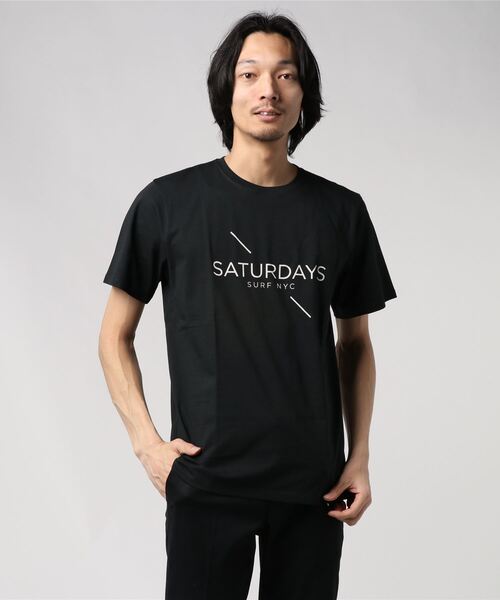 Saturdays NYC」 半袖Tシャツ SMALL ブラック メンズ : 78339699