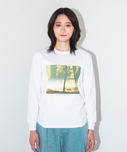 tシャツ 「ZOZOTOWN限定」LHP×彩雪 / NUMBERING PRINT ORGANIC  LONG SLEEVE TEE / ナンバリング ZOZOTOWN限定】LHP×彩雪 / NUMBERING PRINT ORGANIC LONG SLEEVE