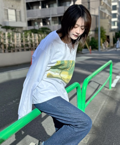 tシャツ 「ZOZOTOWN限定」LHP×彩雪 / NUMBERING PRINT ORGANIC  LONG SLEEVE TEE / ナンバリング ZOZOTOWN限定】LHP×彩雪 / NUMBERING PRINT ORGANIC LONG SLEEVE