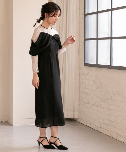 birei ドレス レースオフショルダータイトドレス : ZOZOTOWN Yahoo!店