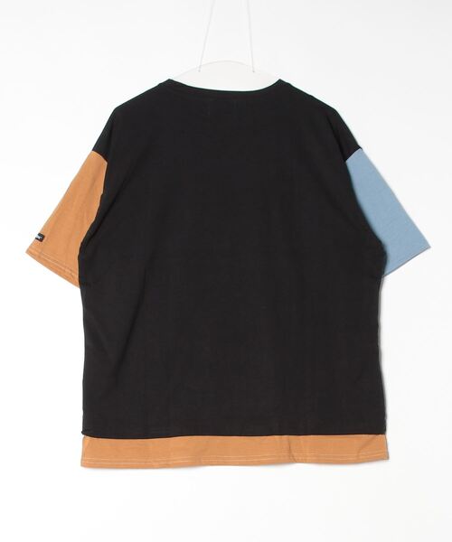 DOUBLE STEAL tシャツ クレイジーパターンスリーブ Tシャツ