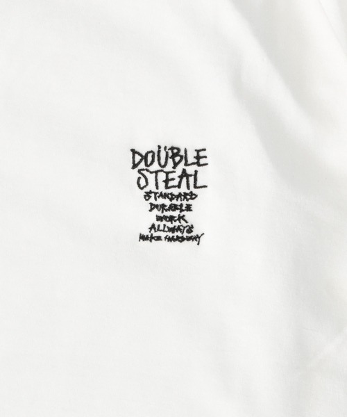 DOUBLE STEAL tシャツ クレイジーパターンスリーブ Tシャツ