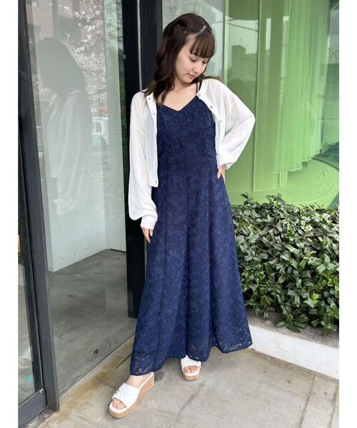 CALNAMUR オールインワン カットジャガードキャミソール