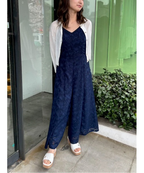 M 即日発送 新品 Loungedress キャミオールインワン ブラック Loungedress】キャミオールインワン | OUTLET(アウトレット