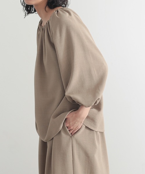 ブラウス シャツ リネンライクバルーンブラウス レディース JOURNAL STANDARD LUXE ブラウス シャツ リネンキャンバス