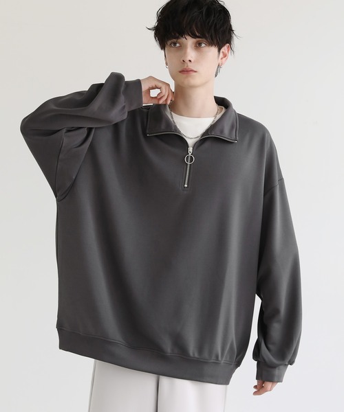 LILL（リル） トレーナー スウェット ビッグシルエットリングハーフ