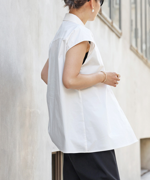 CELERI ブラウス シャツ 「CELERI/セルリ」NO SLEEVE ワイド