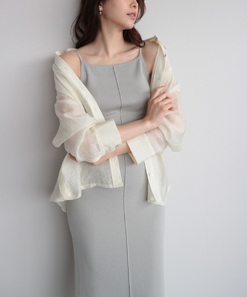 AMBIENT（アンビエント） ワンピース コードストラップペンシルニット