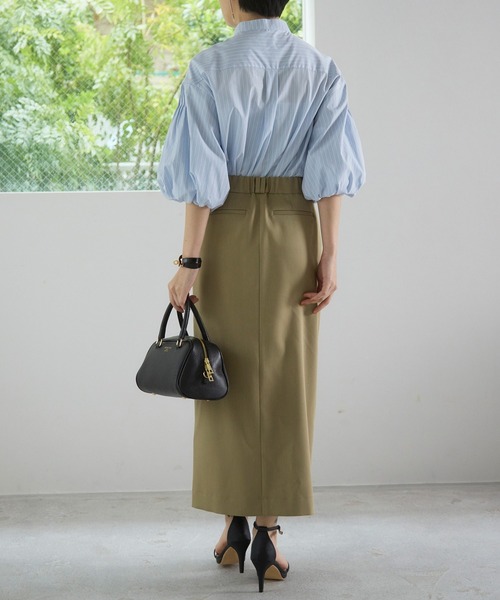 Sirin スカート フロントベンツスリムスカート「日本製