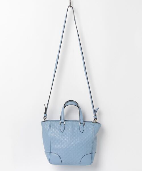 グッチ マイクロシーマ ツーウェイ トートバッグ★Blue GUCCI 「GUCCI」 マイクログッチシマ 2WAYバッグ - ブルー