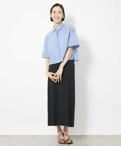 MICHEL KLEIN（ミッシェルクラン） ブラウス シャツ ストライプ