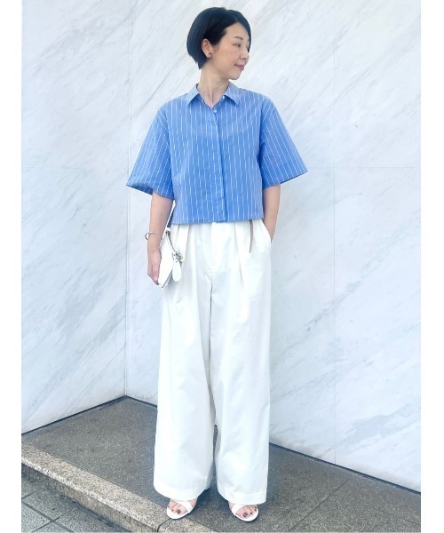 MICHEL KLEIN（ミッシェルクラン） ブラウス シャツ ストライプ