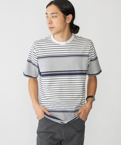 SHIPS（シップス） tシャツ SHIPS: タック ボーダー Tシャツ メンズ