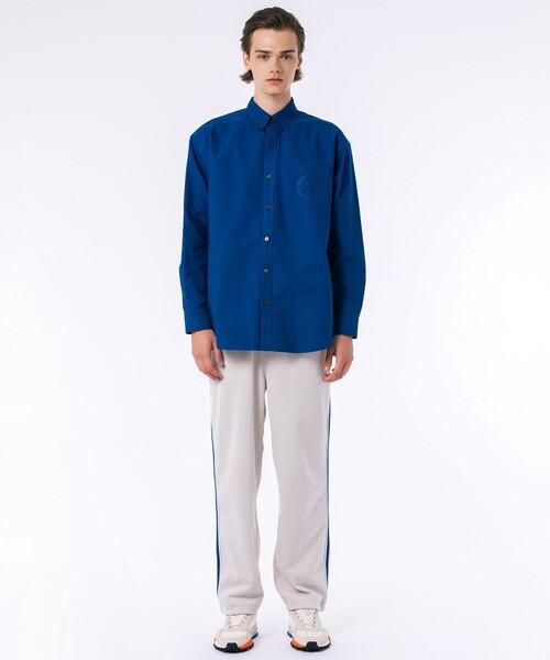 LACOSTE シャツ ヘビーウェイト オーバーサイズ ウォッシュド