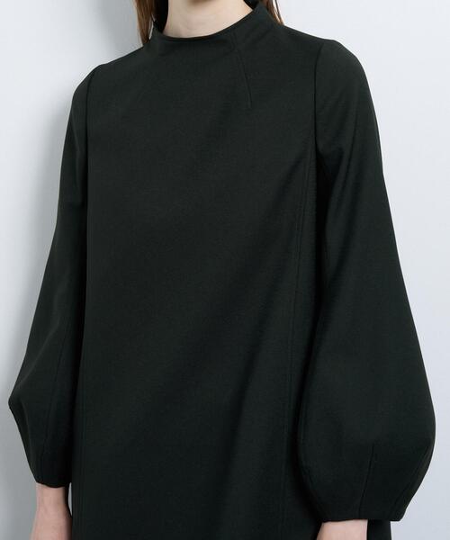 LANVIN en Bleu ワンピース ボトルネックコクーンスリーブワンピース 