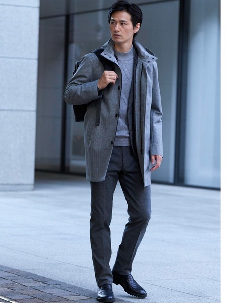 TAKA-Q スラックス 「裏起毛 ストレッチ ウォッシャブル