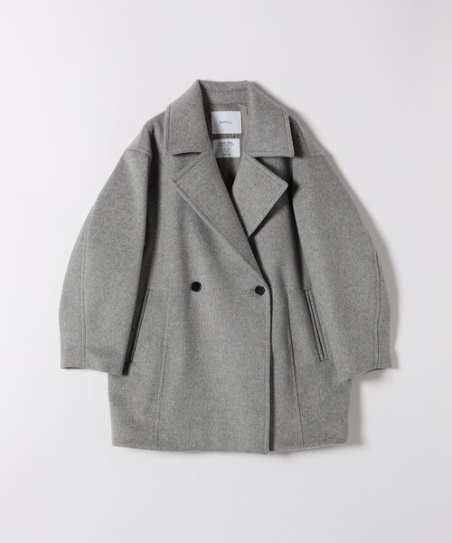 SHIPS any コート チェスターコート any: ウール コクーン テーラード