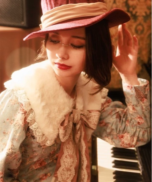 マフラー リボンレースファーティペット レディース : 86501699  