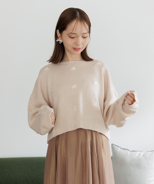 ニット セーター FLOWER MESH ニット レディース LAGUA GEM | FLOWER MESH ニット (ニット ) |SHEL'TTER WEBSTORE
