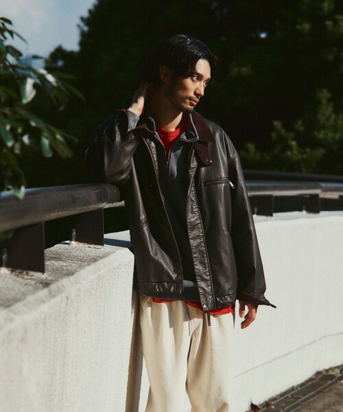 ☆新品☆フリークスストア　ヴィーガンレザーワークジャケット ヴィーガン レザー ワークジャケット/Vegan Leather Work Jacket