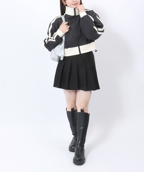 yumi様　ダブルスタンダード　配色ラインショートジャージブルゾン ブルゾン ジャンバー ショート丈 サイドライン トラックジャケット