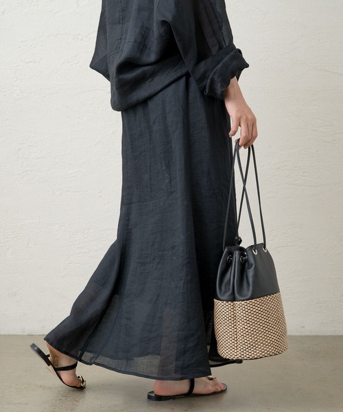 未使用品★Loungedress ロングスカート Loungedress 「LOUNGEDRESS」 ロングスカート FREE レッド