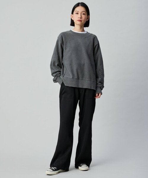 【 】スウェット ベージュ セール】adidas アディダス W SWEATSHIRT(ワンポイント