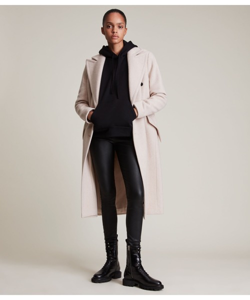 「ALLSAINTS」 チェスターコート 8 ベージュ レディース_画像5