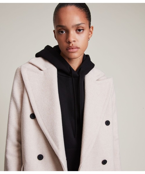 「ALLSAINTS」 チェスターコート 8 ベージュ レディース_画像6
