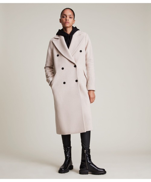 「ALLSAINTS」 チェスターコート 8 ベージュ レディース_画像7