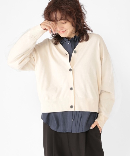 【BEIGE】<ATTISESSION>シアー ツイン カーディガン BEIGE】<ATTISESSION>シアー ツイン カーディガンの通販 by UNITED